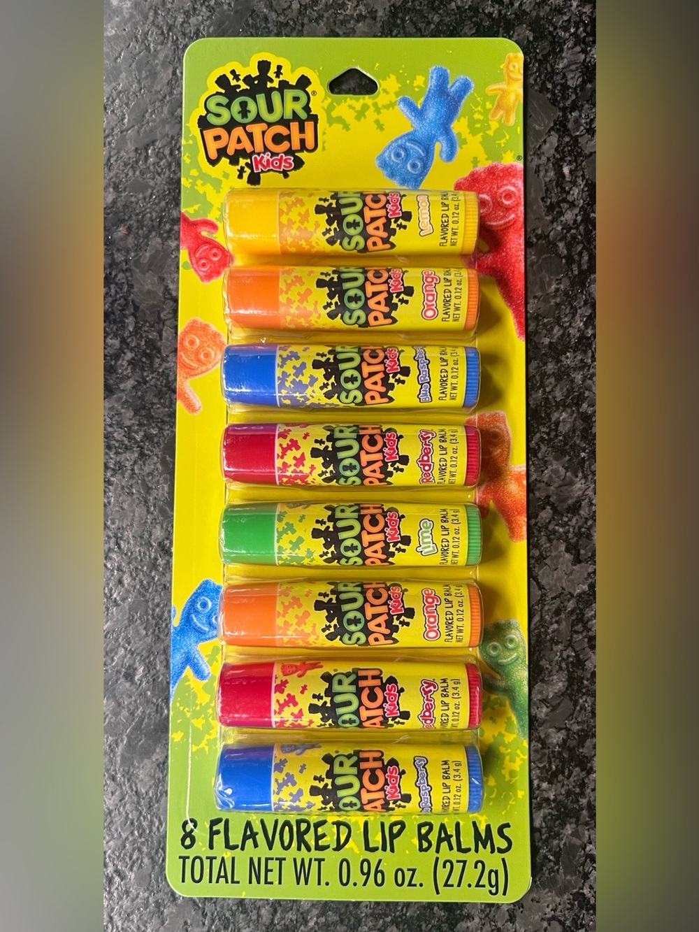 Sour Patch Kids 8 multi-pack Flavored Lip Balm  party favor set NEW